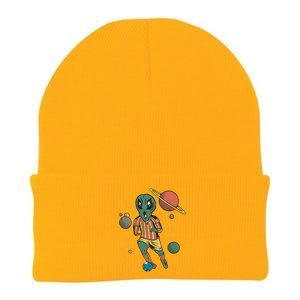 Alien Space Soccer Player Knit Cap Winter Beanie