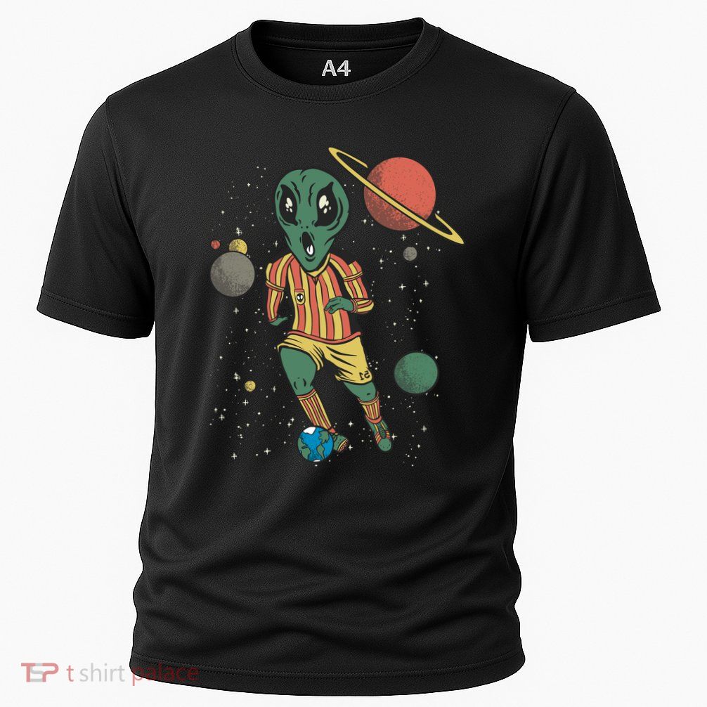 Alien Space Soccer Player Performance Shirt