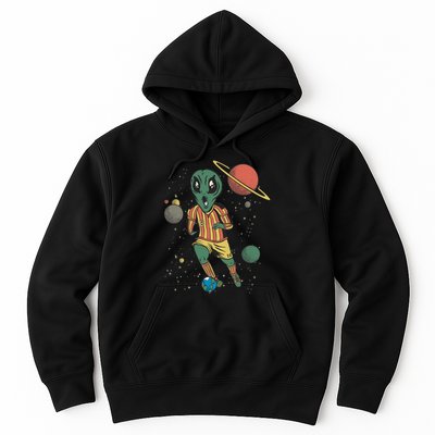 Alien Space Soccer Player Hoodie