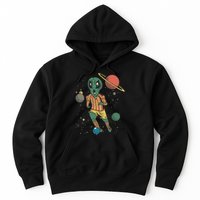 Alien Space Soccer Player Hoodie