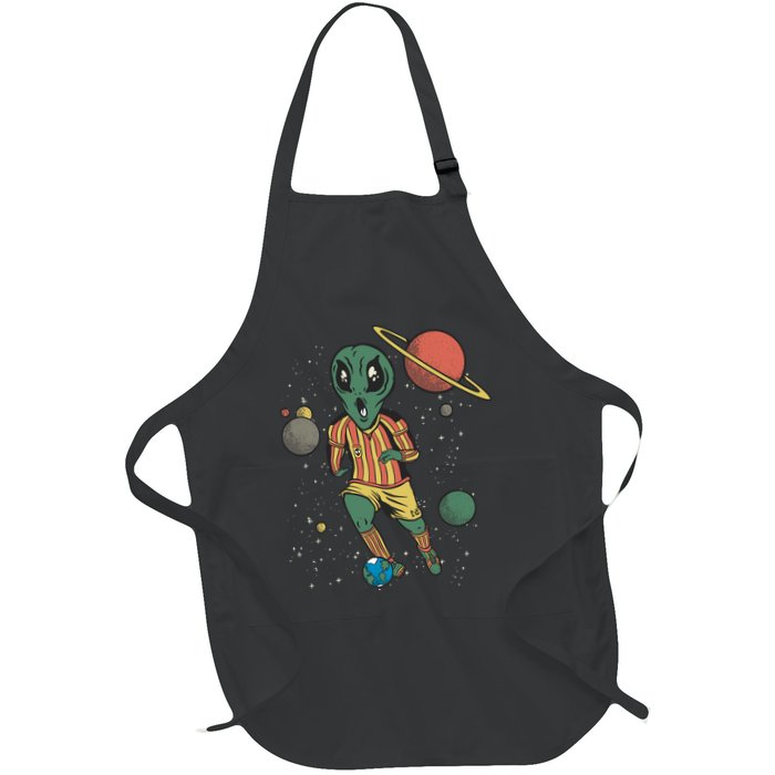 Alien Space Soccer Player Apron