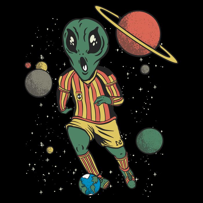 Alien Space Soccer Player Impact Tech Backpack