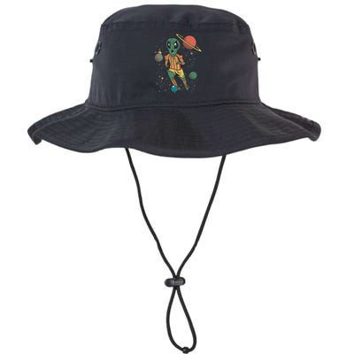 Alien Space Soccer Player Bucket Hat