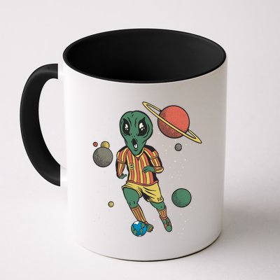 Alien Space Soccer Player Mug