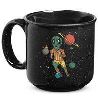 Alien Space Soccer Player 15oz Campfire Ceramic Mug