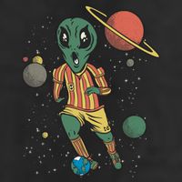 Alien Space Soccer Player Beanie