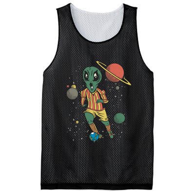 Alien Space Soccer Player Mesh Reversible Basketball Jersey Tank