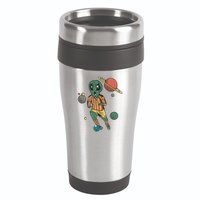 Alien Space Soccer Player 16oz Travel Tumbler