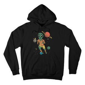 Alien Space Soccer Player Tall Hoodie