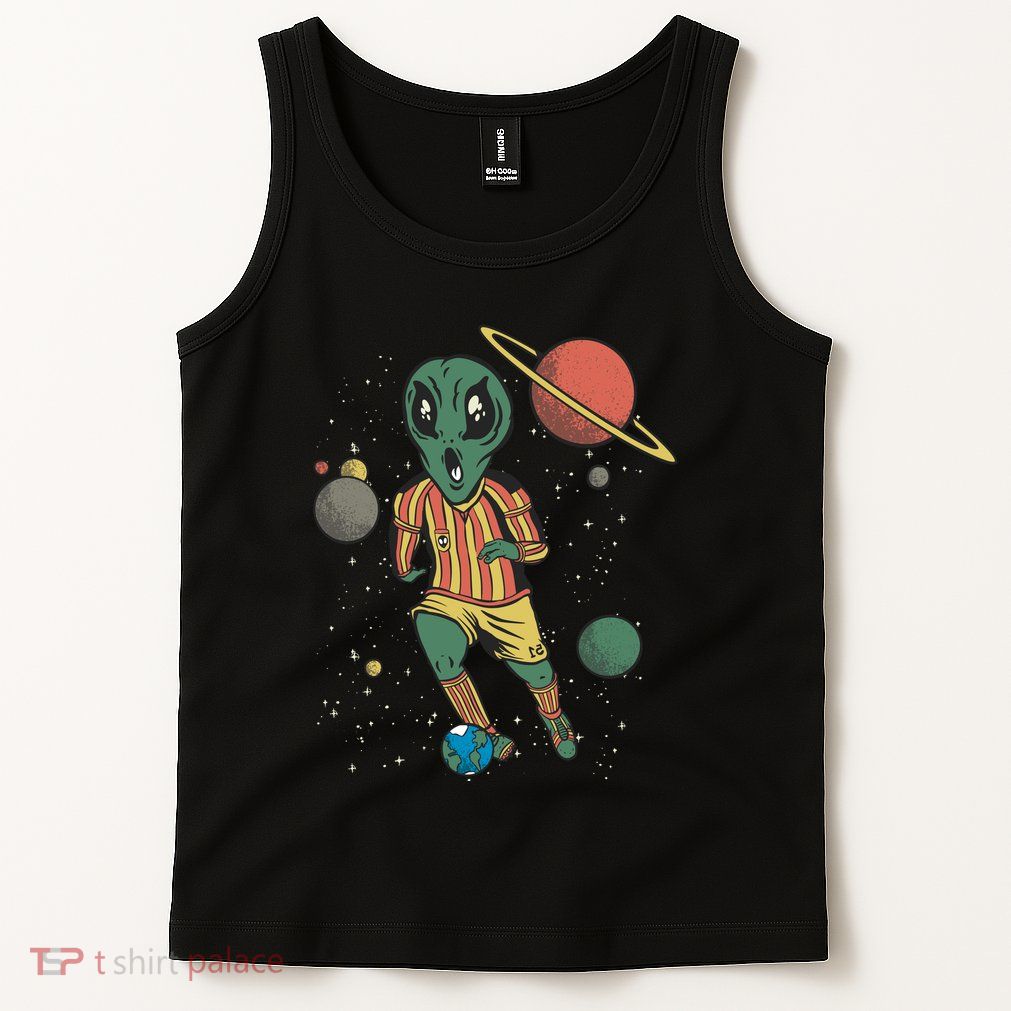 Alien Space Soccer Player Tank Top