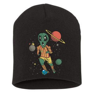 Alien Space Soccer Player Short Acrylic Beanie