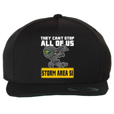 Alien Storming Area 51 Ninja Run Wool Snapback Cap