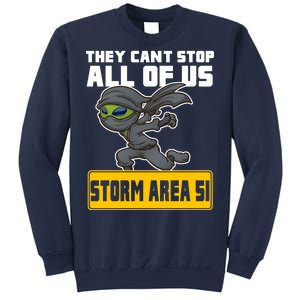 Alien Storming Area 51 Ninja Run Sweatshirt