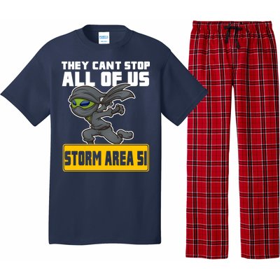 Alien Storming Area 51 Ninja Run Pajama Set