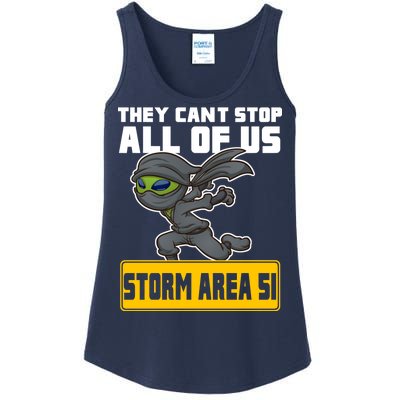 Alien Storming Area 51 Ninja Run Ladies Essential Tank