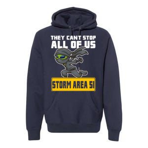 Alien Storming Area 51 Ninja Run Premium Hoodie