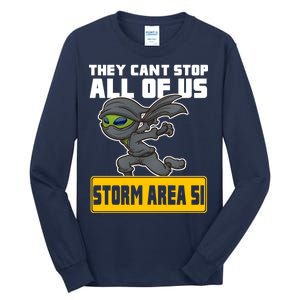 Alien Storming Area 51 Ninja Run Tall Long Sleeve T-Shirt