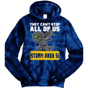 Alien Storming Area 51 Ninja Run Tie Dye Hoodie