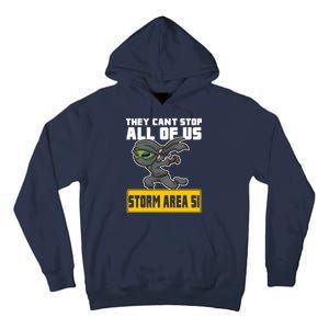 Alien Storming Area 51 Ninja Run Tall Hoodie