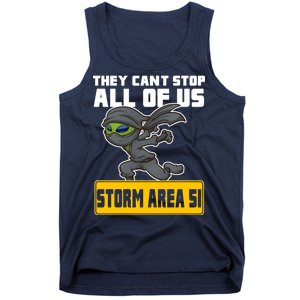 Alien Storming Area 51 Ninja Run Tank Top