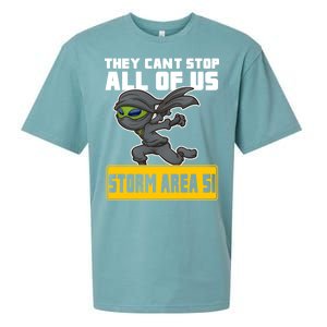 Alien Storming Area 51 Ninja Run Sueded Cloud Jersey T-Shirt