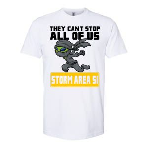 Alien Storming Area 51 Ninja Run Softstyle CVC T-Shirt