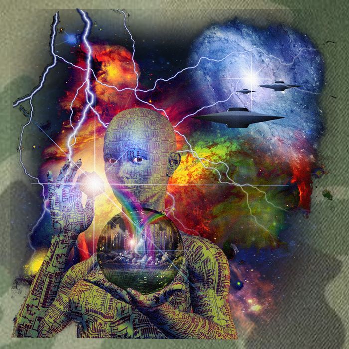 Alien Ufo In Space Legacy Tie Dye Trucker Hat