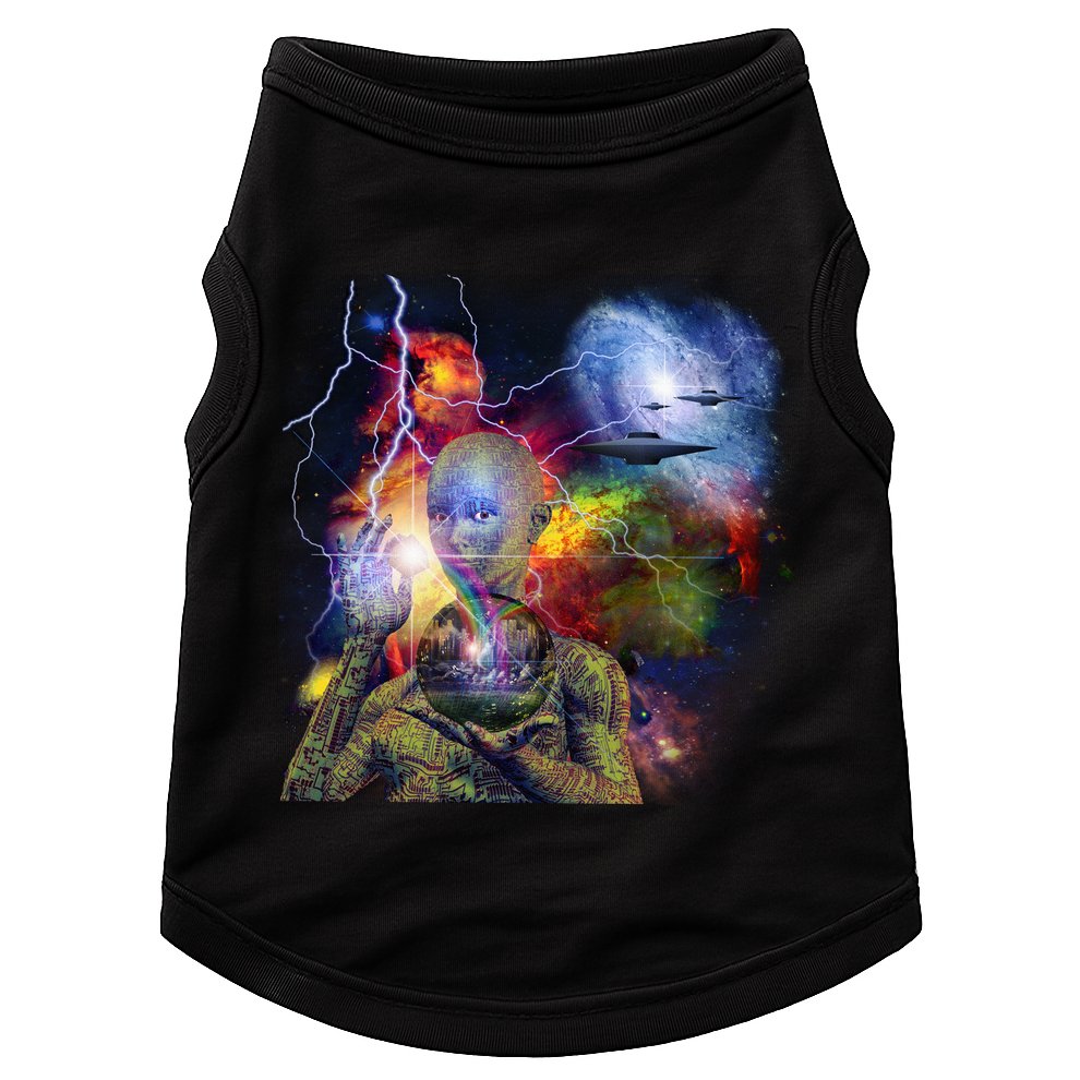 Alien Ufo In Space Doggie Tank
