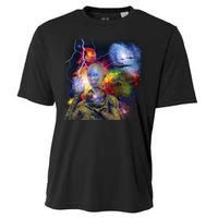 Alien Ufo In Space Cooling Performance Crew T-Shirt