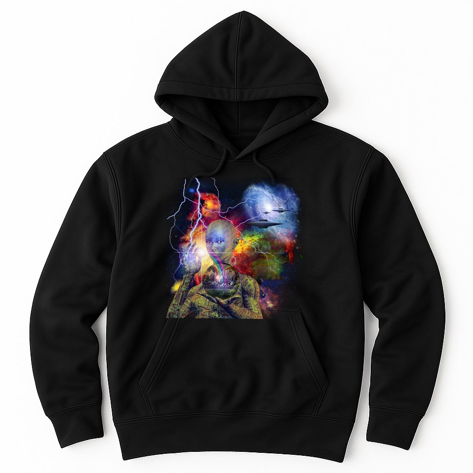 Alien Ufo In Space Hoodie