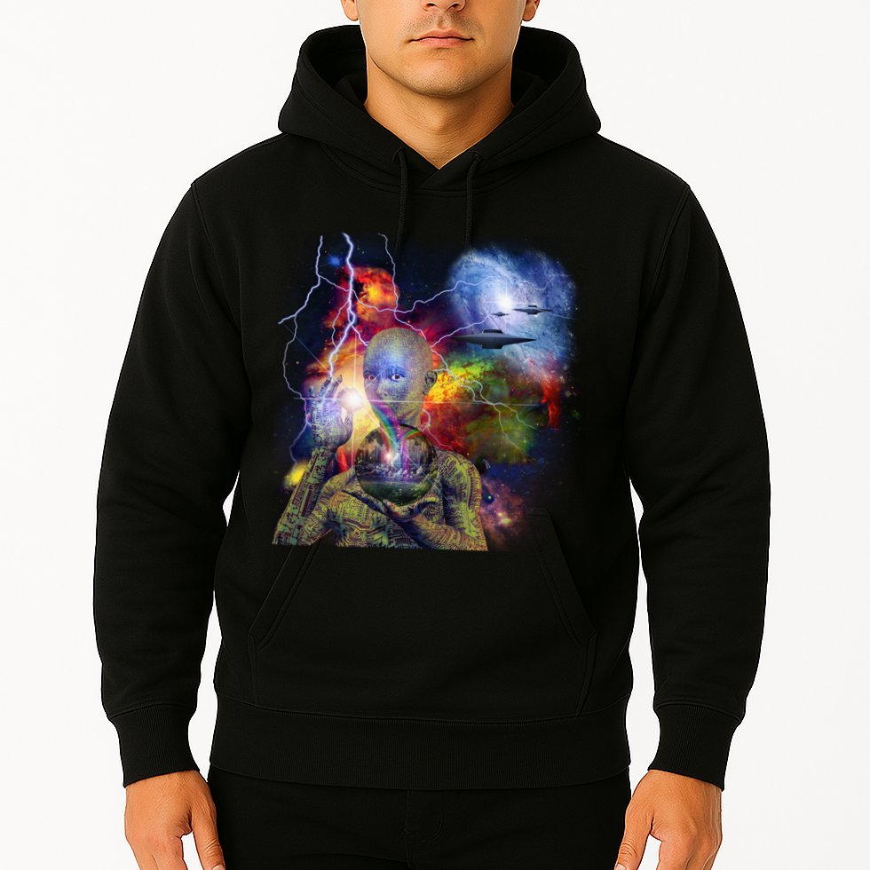 Alien Ufo In Space Hoodie