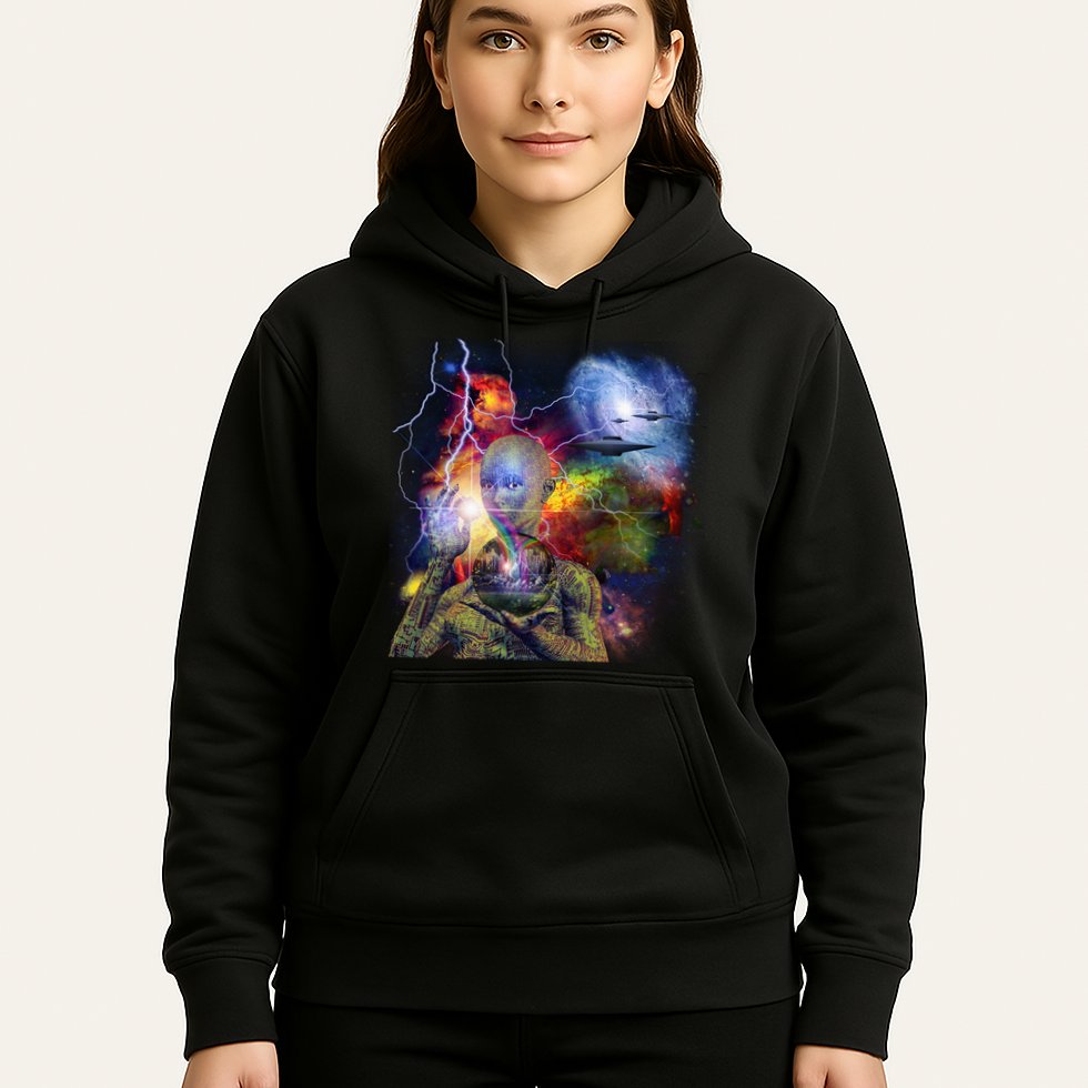 Alien Ufo In Space Hoodie