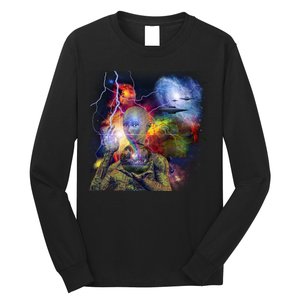 Alien Ufo In Space Long Sleeve Shirt