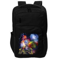 Alien Ufo In Space Impact Tech Backpack