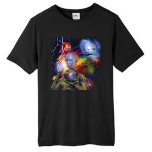 Alien Ufo In Space Tall Fusion ChromaSoft Performance T-Shirt