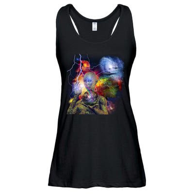 Alien Ufo In Space Ladies Essential Flowy Tank