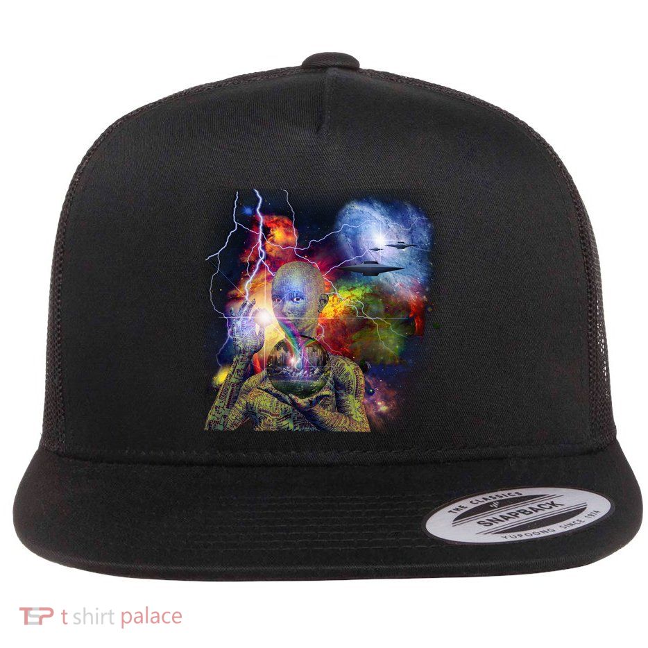 Alien Ufo In Space Flatbill Hat