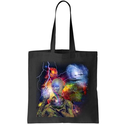 Alien Ufo In Space Bag
