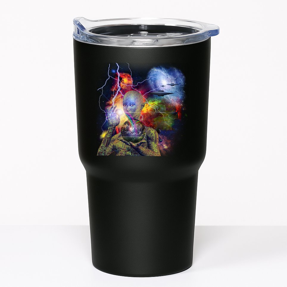 Alien Ufo In Space Tumbler