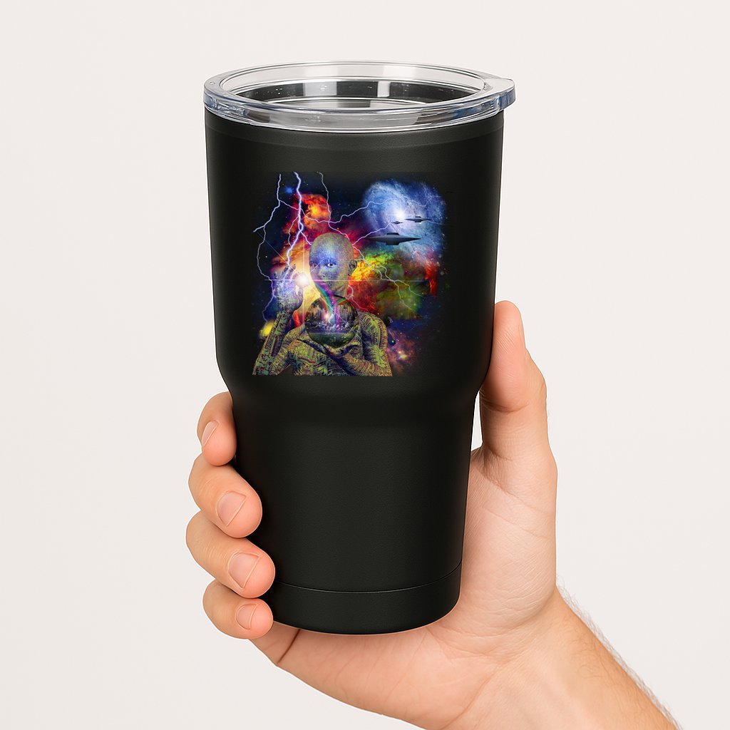 Alien Ufo In Space Tumbler