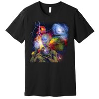 Alien Ufo In Space Premium T-Shirt