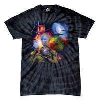 Alien Ufo In Space Tie-Dye T-Shirt