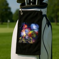 Alien Ufo In Space Golf Towel