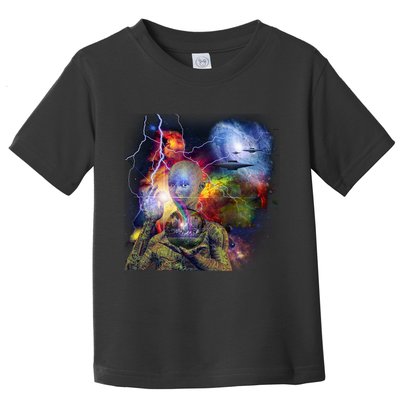 Alien Ufo In Space Toddler T-Shirt