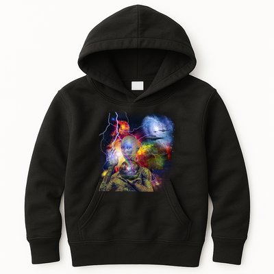Alien Ufo In Space Kids Hoodie
