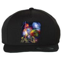 Alien Ufo In Space Wool Snapback Cap