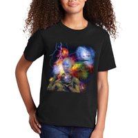 Alien Ufo In Space Kids T-Shirt