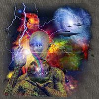 Alien Ufo In Space Cotton Canvas Backpack