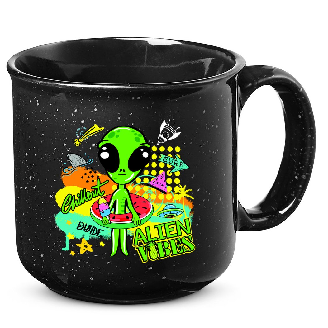 Alien Vibes Summertime 15oz Campfire Ceramic Mug