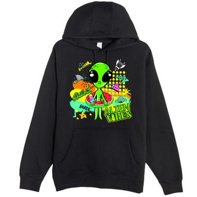 Alien Vibes Summertime Premium Pullover Hoodie